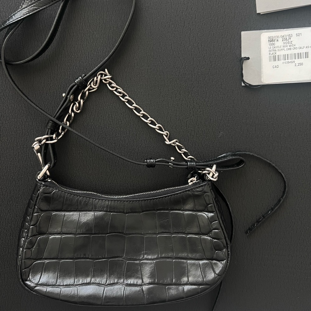 Brand New Authentic Balenciaga Black Rhinestone Studded Shoulder/Crossbody Bag - Picture 4 of 6